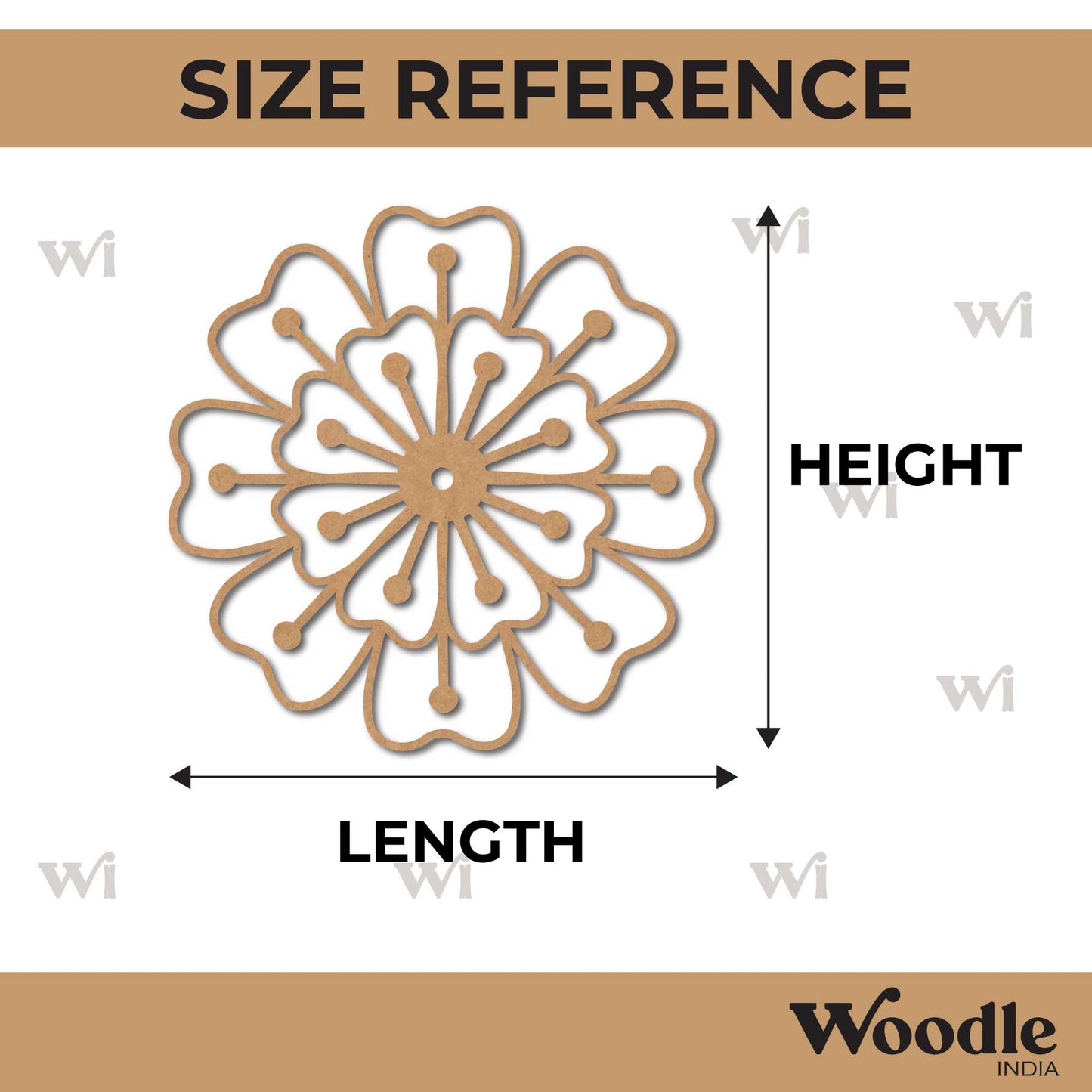 Flower Cutout MDF Design 31