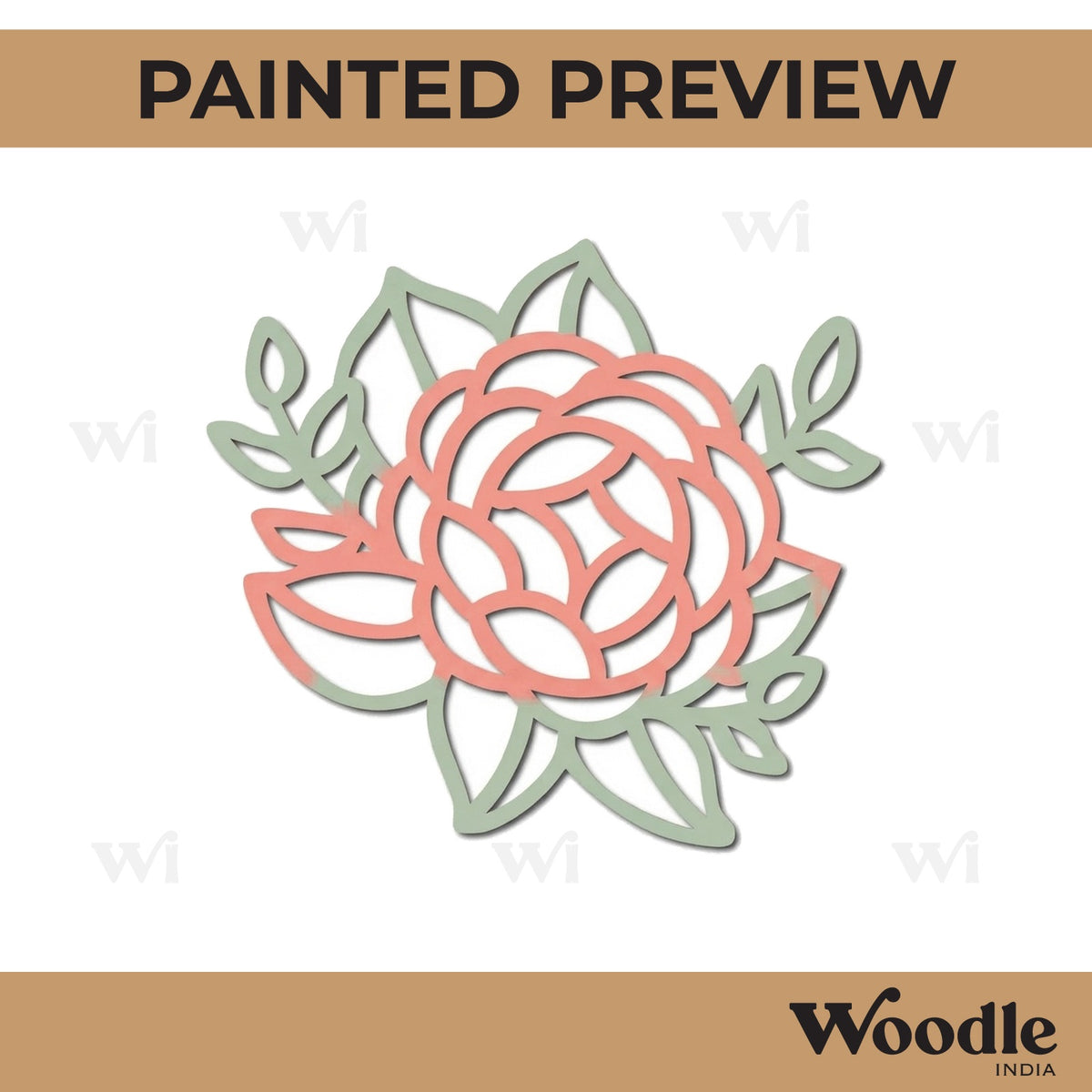 Flower Cutout MDF Design 35