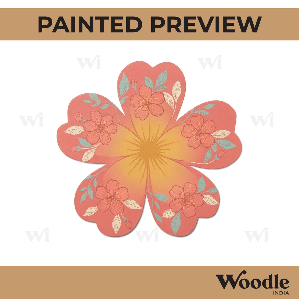 Flower Cutout MDF Design 4