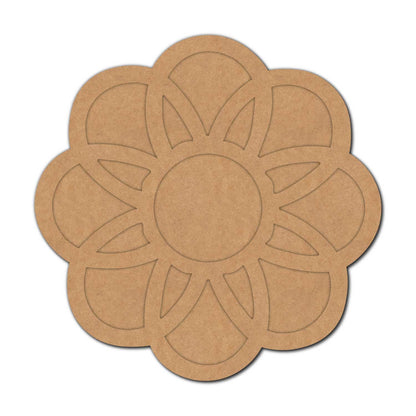 Flower Diya Tealight Holder MDF Design 1