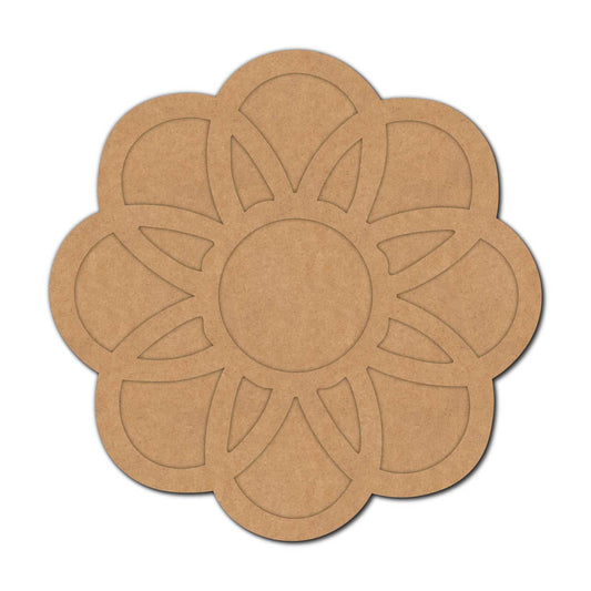 Flower Diya Tealight Holder MDF Design 1