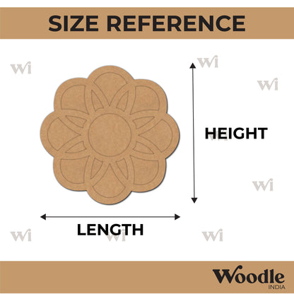 Flower Diya Tealight Holder MDF Design 1