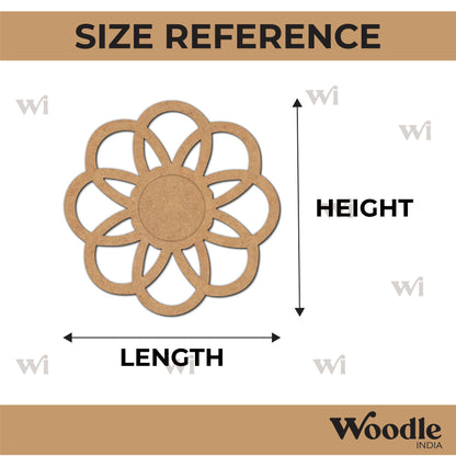 Flower Diya Tealight Holder MDF Design 2