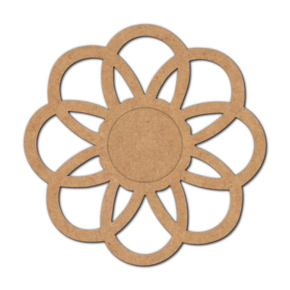Flower Diya Tealight Holder MDF Design 2