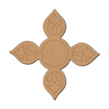 Flower Diya Tealight Holder MDF Design 5