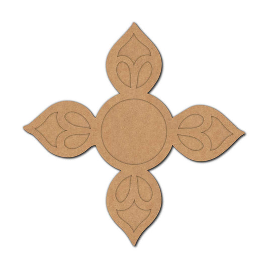 Flower Diya Tealight Holder MDF Design 5
