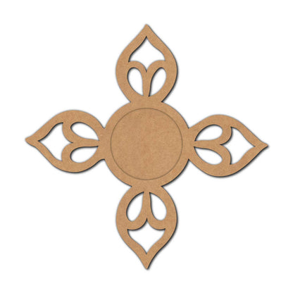 Flower Diya Tealight Holder MDF Design 6