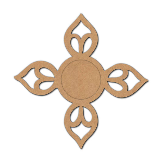 Flower Diya Tealight Holder MDF Design 6