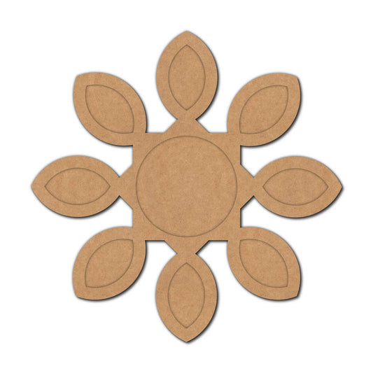 Flower Diya Tealight Holder MDF Design 7