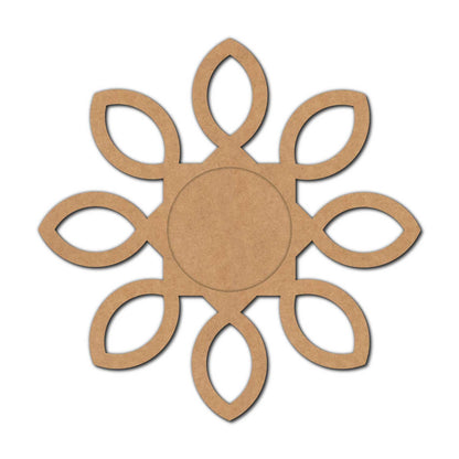 Flower Diya Tealight Holder MDF Design 8