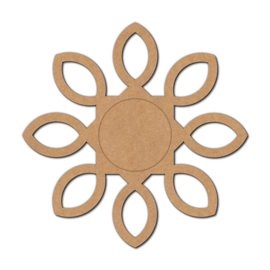 Flower Diya Tealight Holder MDF Design 8