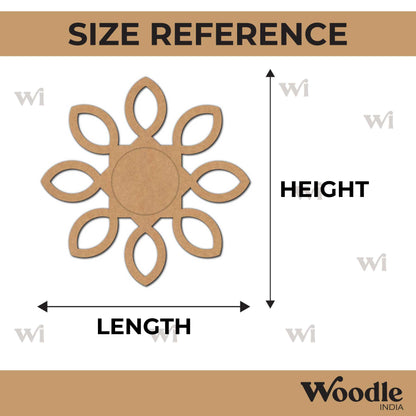 Flower Diya Tealight Holder MDF Design 8