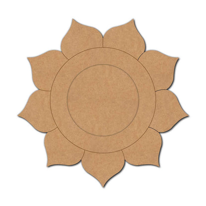Flower Diya Tealight Holder Pre Marked MDF Design 1