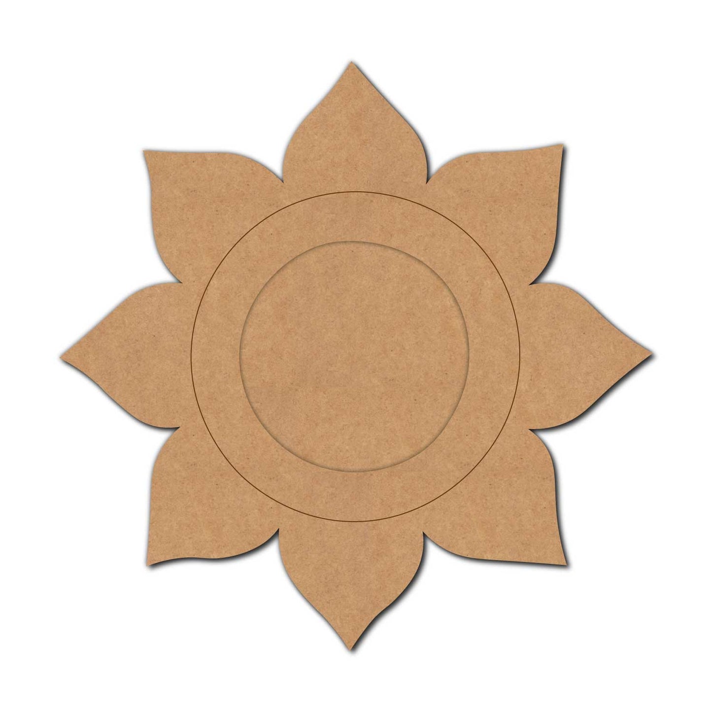 Flower Diya Tealight Holder Pre Marked MDF Design 2