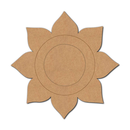 Flower Diya Tealight Holder Pre Marked MDF Design 2