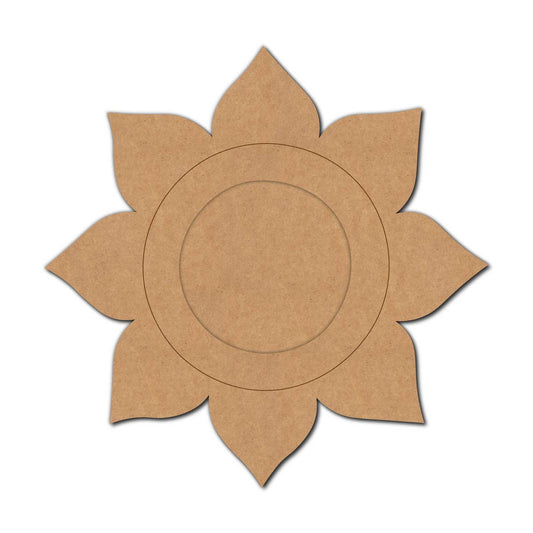 Flower Diya Tealight Holder Pre Marked MDF Design 2