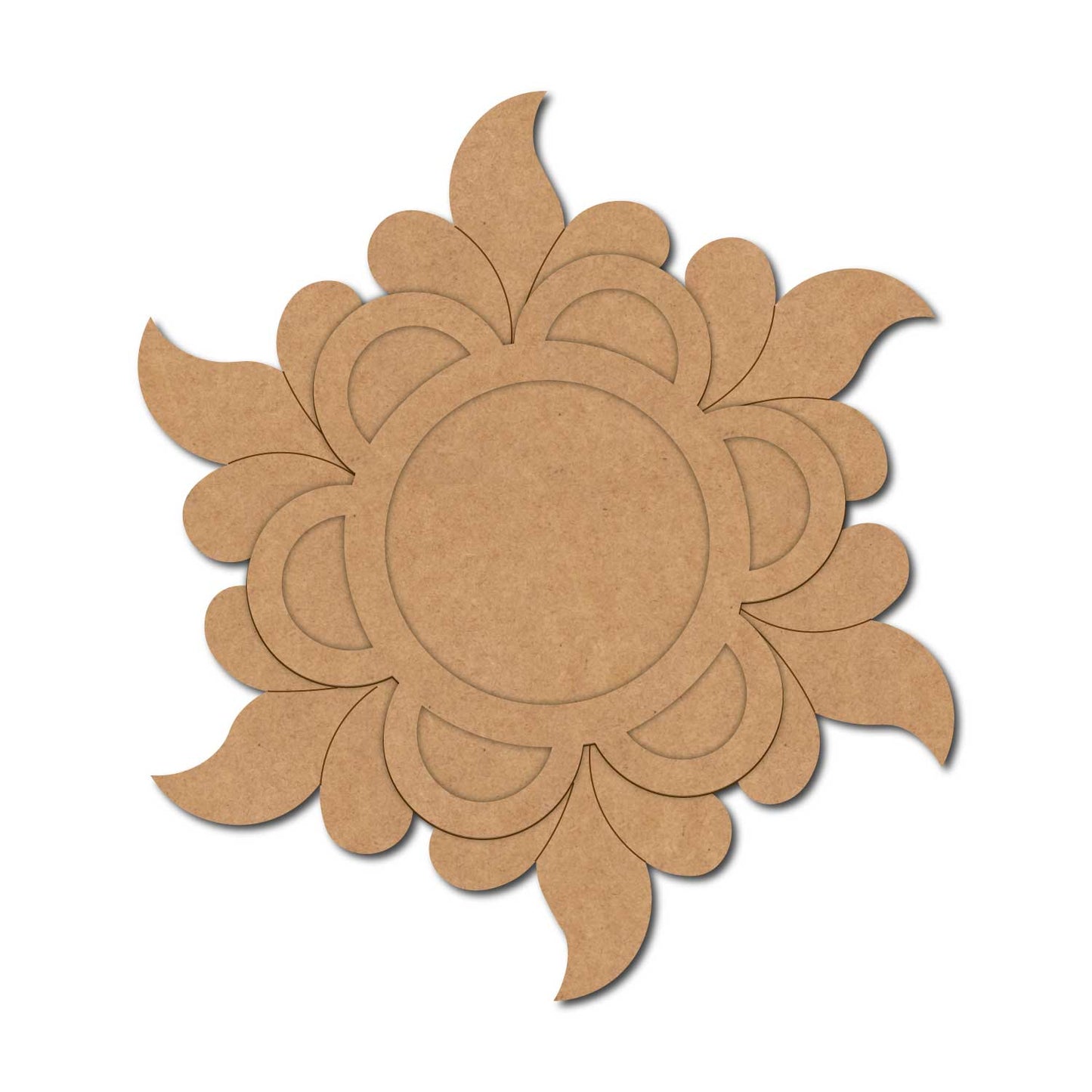Flower Diya Tealight Holder Pre Marked MDF Design 3