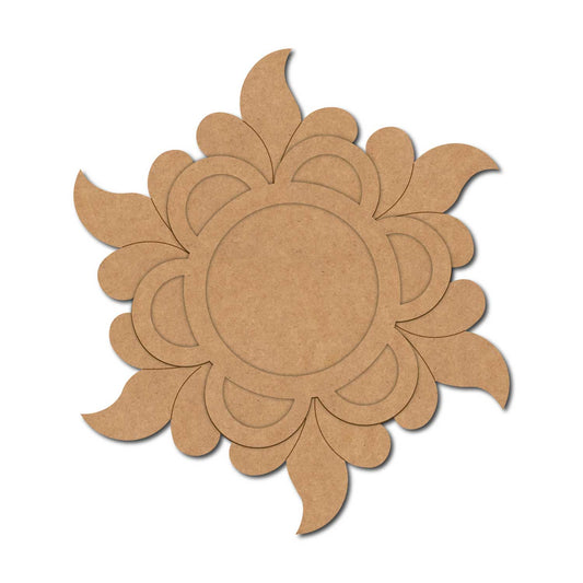 Flower Diya Tealight Holder Pre Marked MDF Design 3
