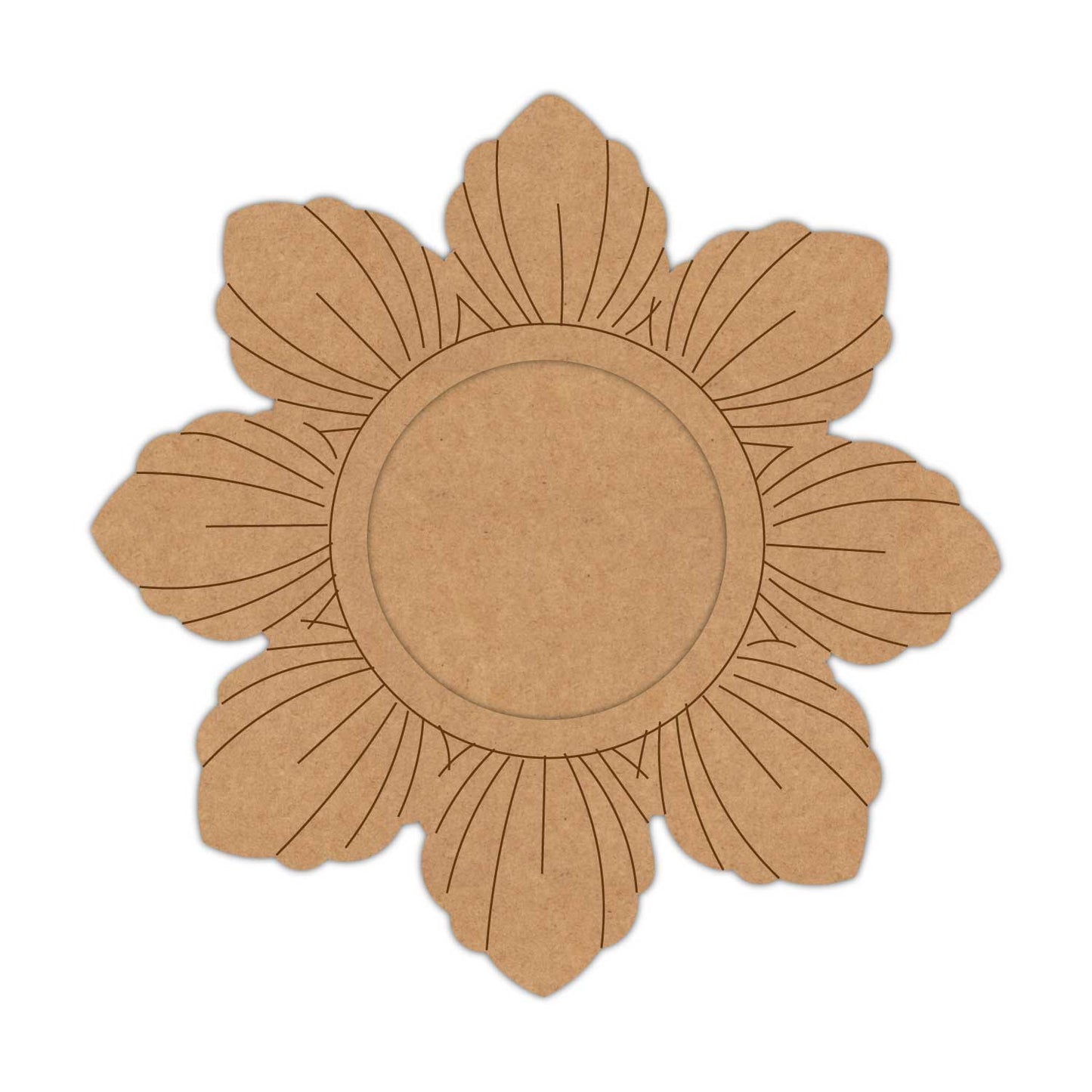 Flower Diya Tealight Holder Pre Marked MDF Design 4