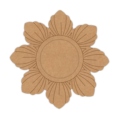 Flower Diya Tealight Holder Pre Marked MDF Design 4