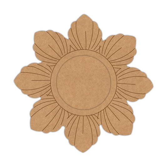 Flower Diya Tealight Holder Pre Marked MDF Design 4