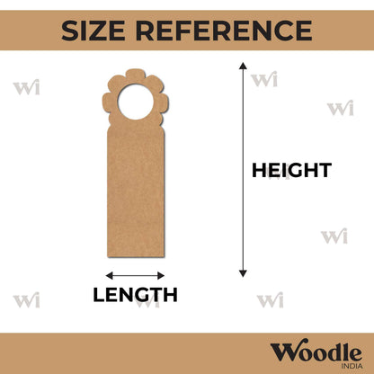 Flower Door Knob Hanger MDF Design 1