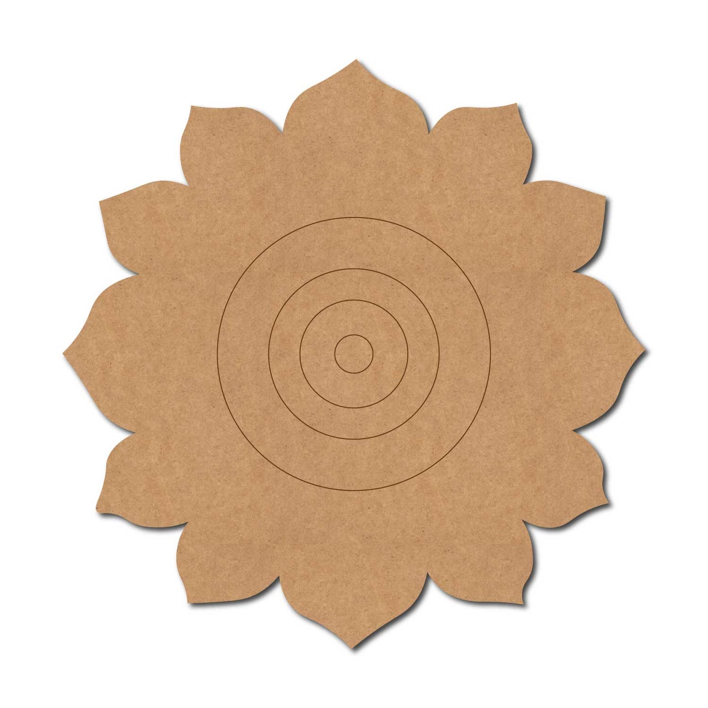 Flower Evil Eye Pre Marked MDF Design 1