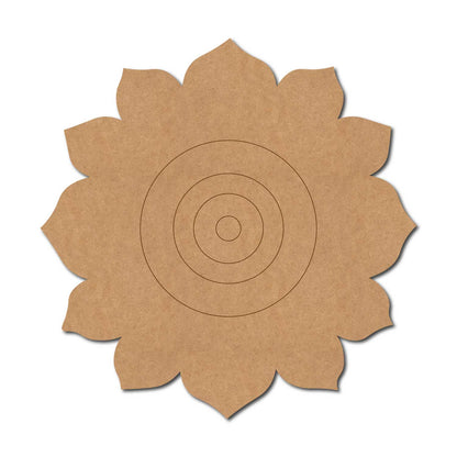Flower Evil Eye Pre Marked MDF Design 1