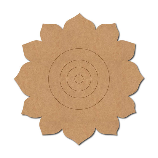 Flower Evil Eye Pre Marked MDF Design 1