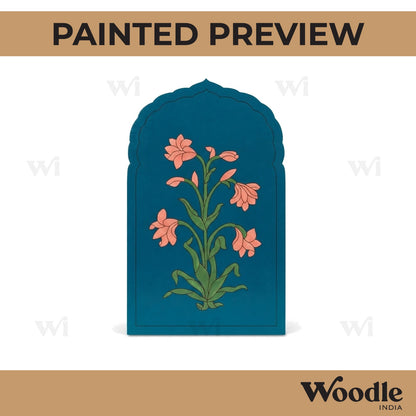 Flower Leaves Mehrab Pre Marked MDF Design 1
