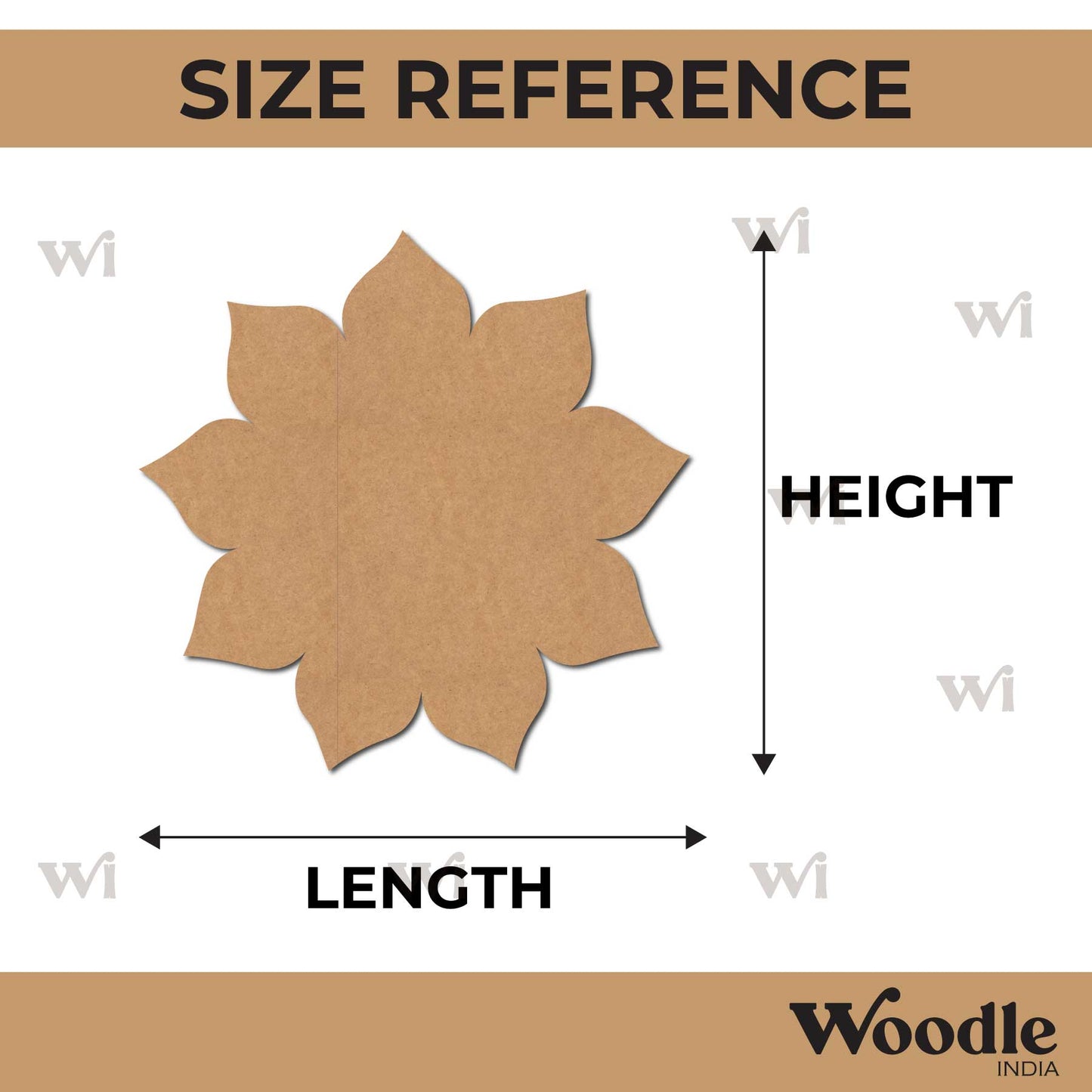 Flower Mandala Cutout MDF Design 1