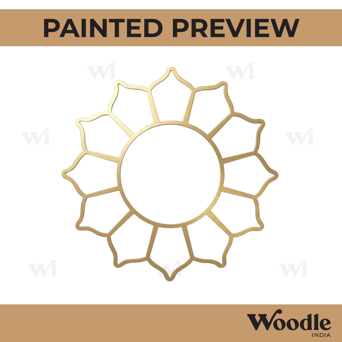 Flower Mandala Cutout MDF Design 6