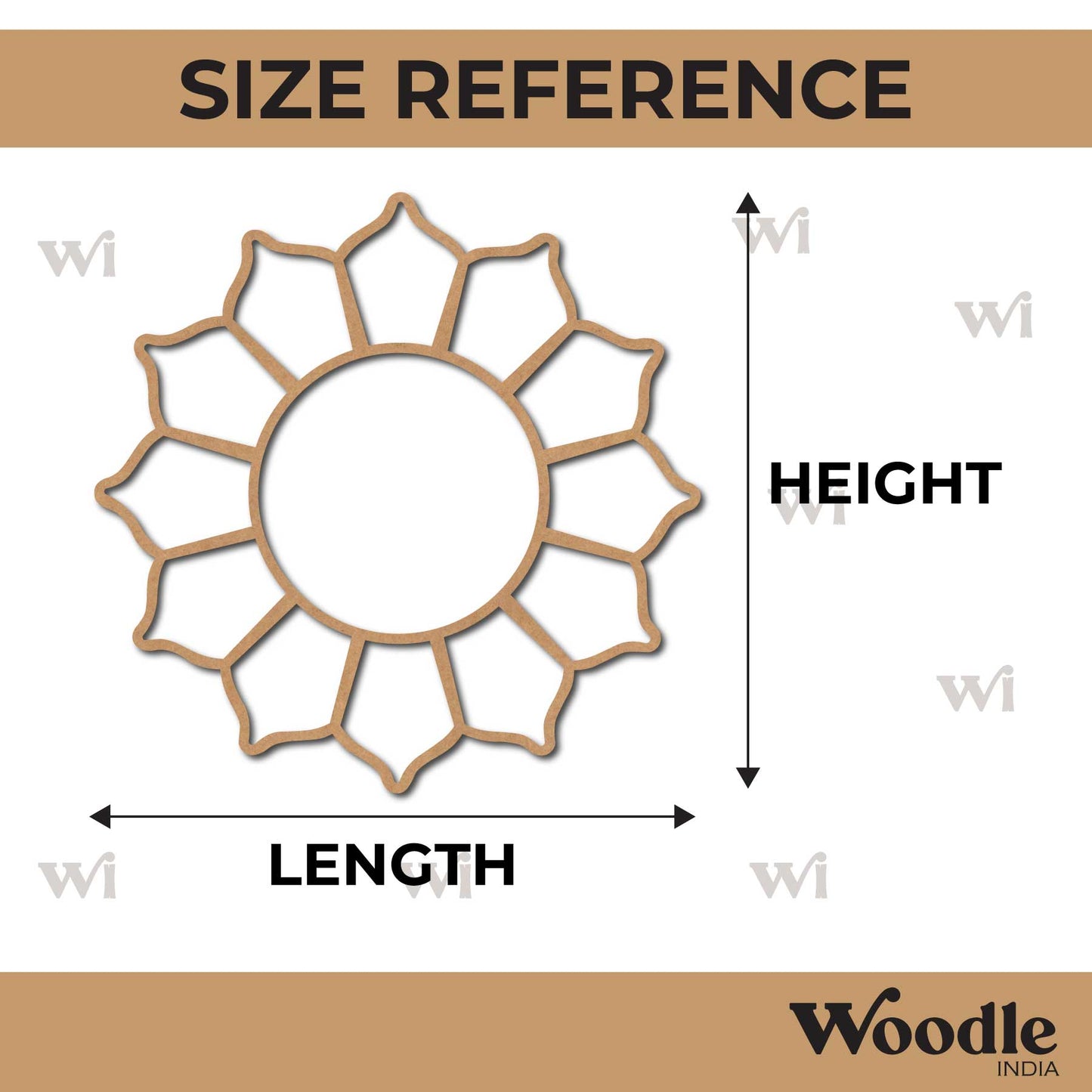 Flower Mandala Cutout MDF Design 6