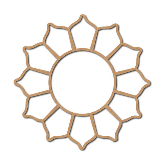 Flower Mandala Cutout MDF Design 6