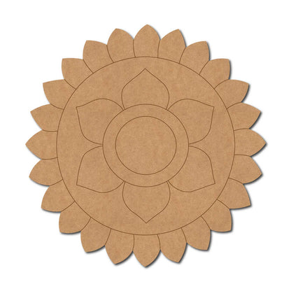 Flower Mandala Pre Marked Base MDF Design 1