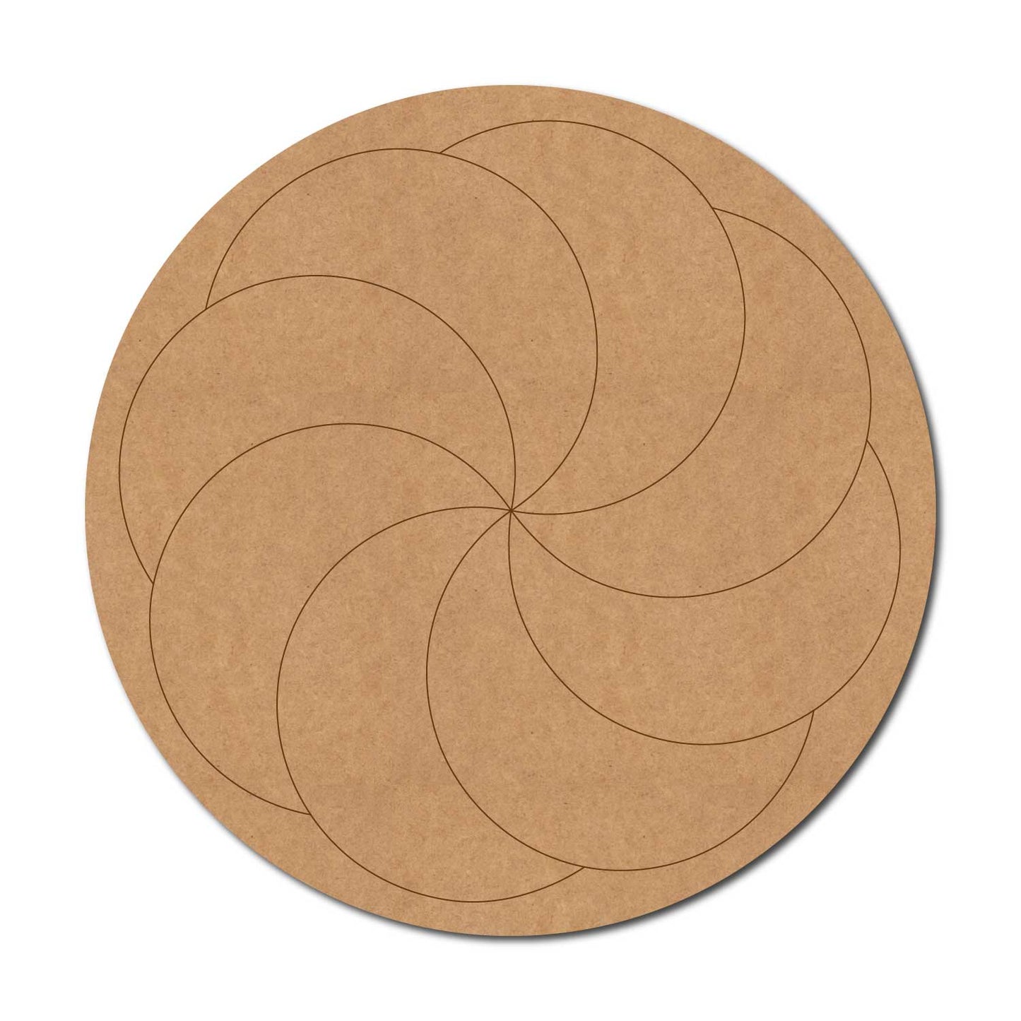 Flower Mandala Pre Marked Round MDF Design 3