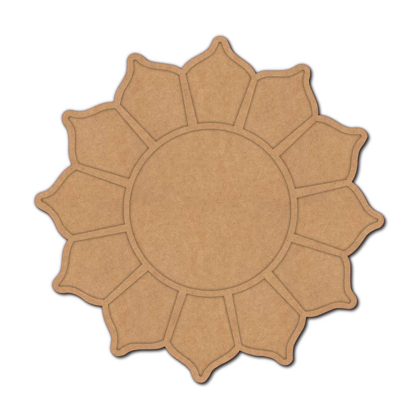 Flower Mandala Two Layered Base MDF Design 1