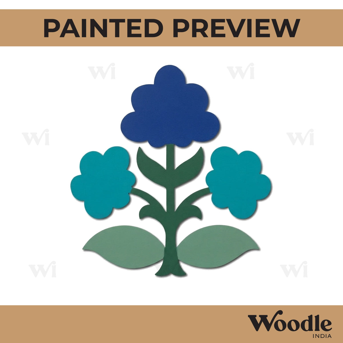 Flower Motif Cutout MDF Design 1