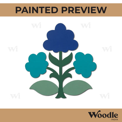 Flower Motif Cutout MDF Design 1