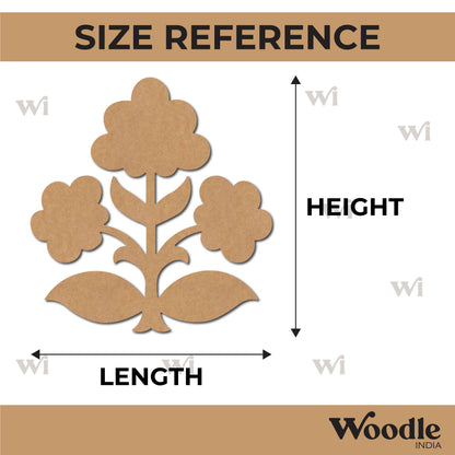 Flower Motif Cutout MDF Design 1