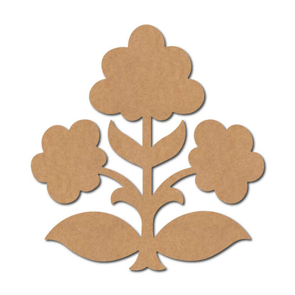 Flower Motif Cutout MDF Design 1