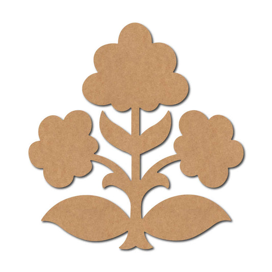 Flower Motif Cutout MDF Design 1