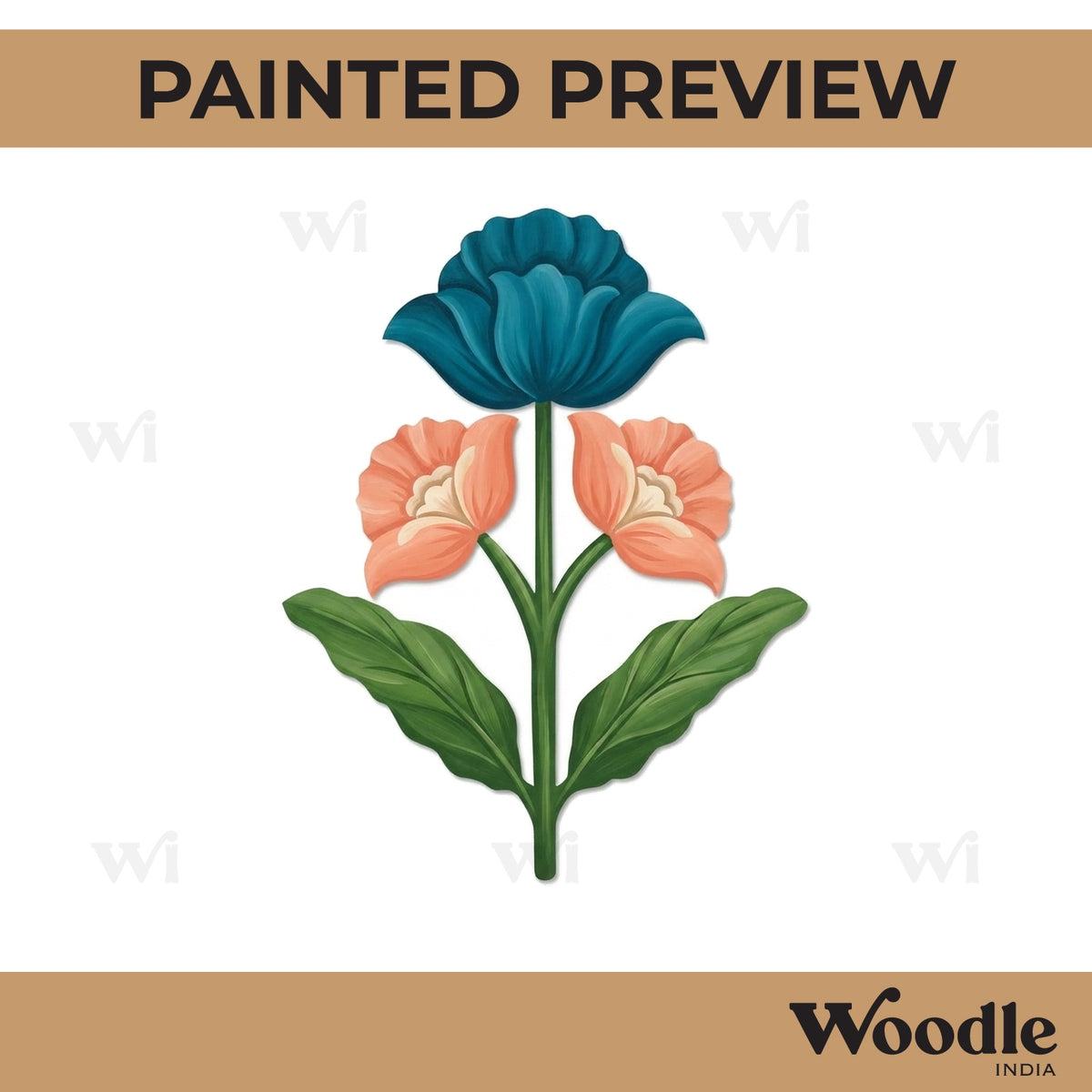 Flower Motif Cutout MDF Design 2