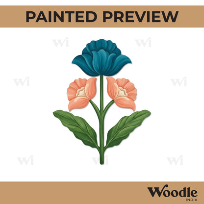 Flower Motif Cutout MDF Design 2