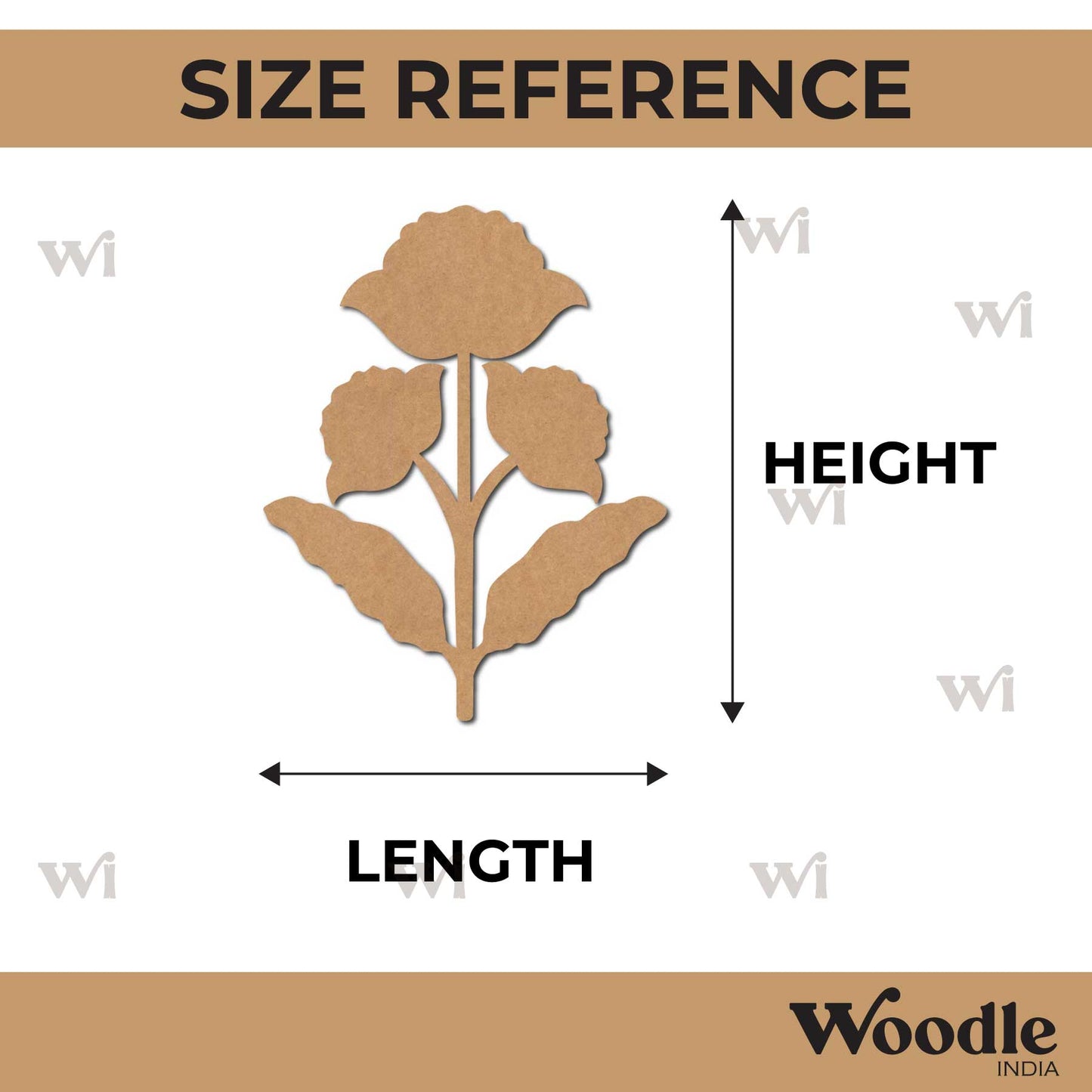 Flower Motif Cutout MDF Design 2