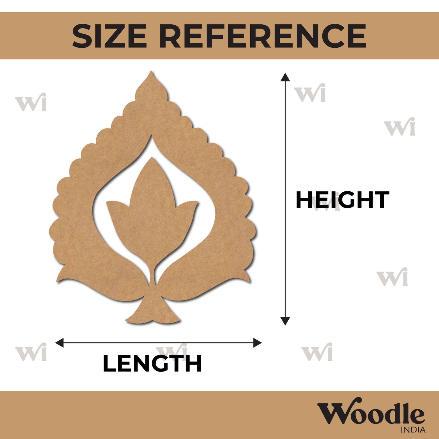 Flower Motif Cutout MDF Design 3