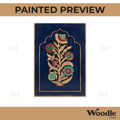 Flower Motif Jharokha Pre Marked MDF Design 2