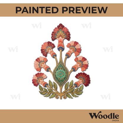 Flower Motif Pre Marked MDF Design 1