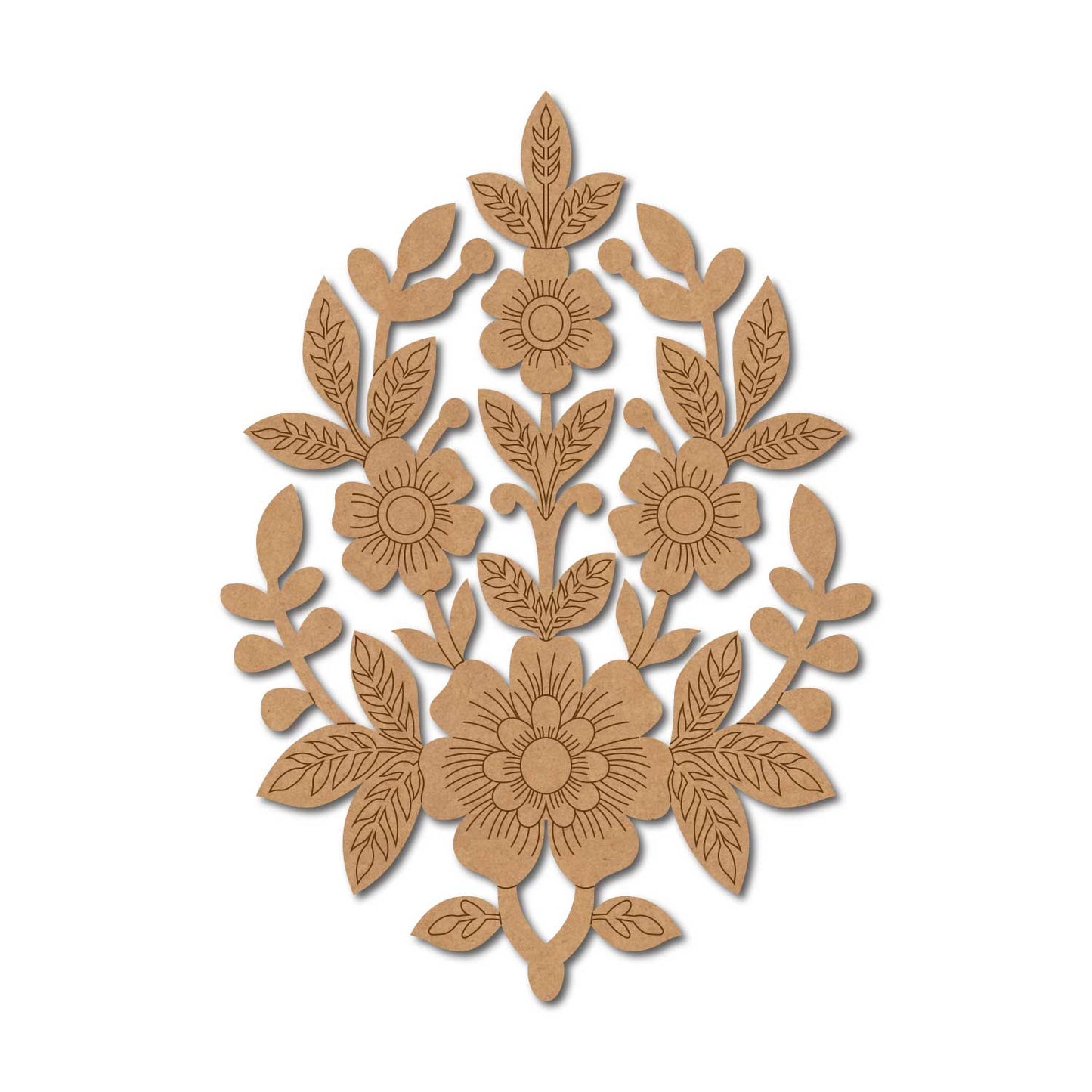 Flower Motif Pre Marked MDF Design 11