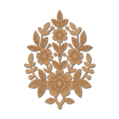 Flower Motif Pre Marked MDF Design 11